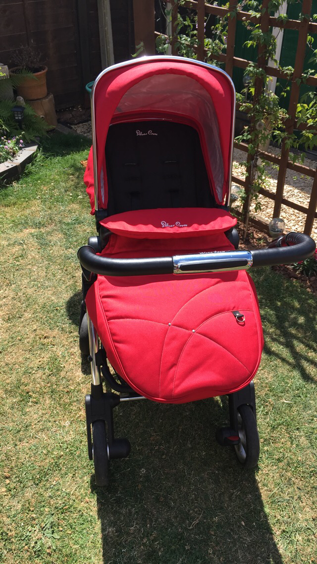 silver cross wayfarer chilli red